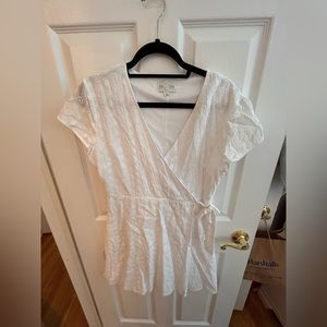 White eyelet dress